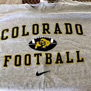 Vintage throwback University of Colorado Buffaloes Football Nike T-Shirt